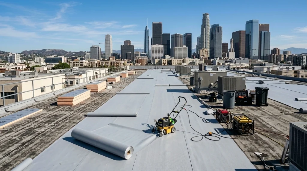 Roof replacement project Los Angeles