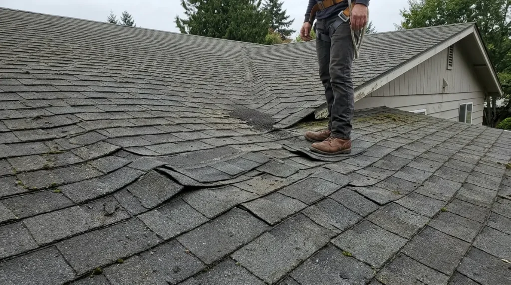 Roofline dip soft spongy areas