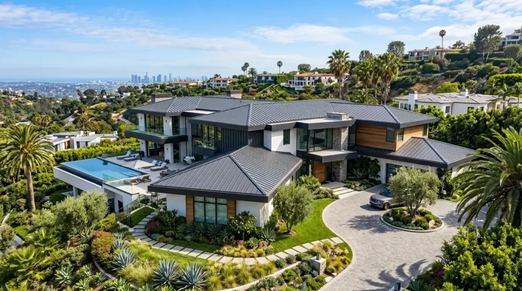 Massive modern mansion Los Angeles