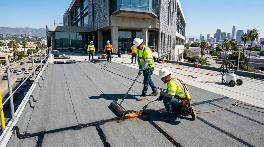 modified bitumen roofing contractor los angeles